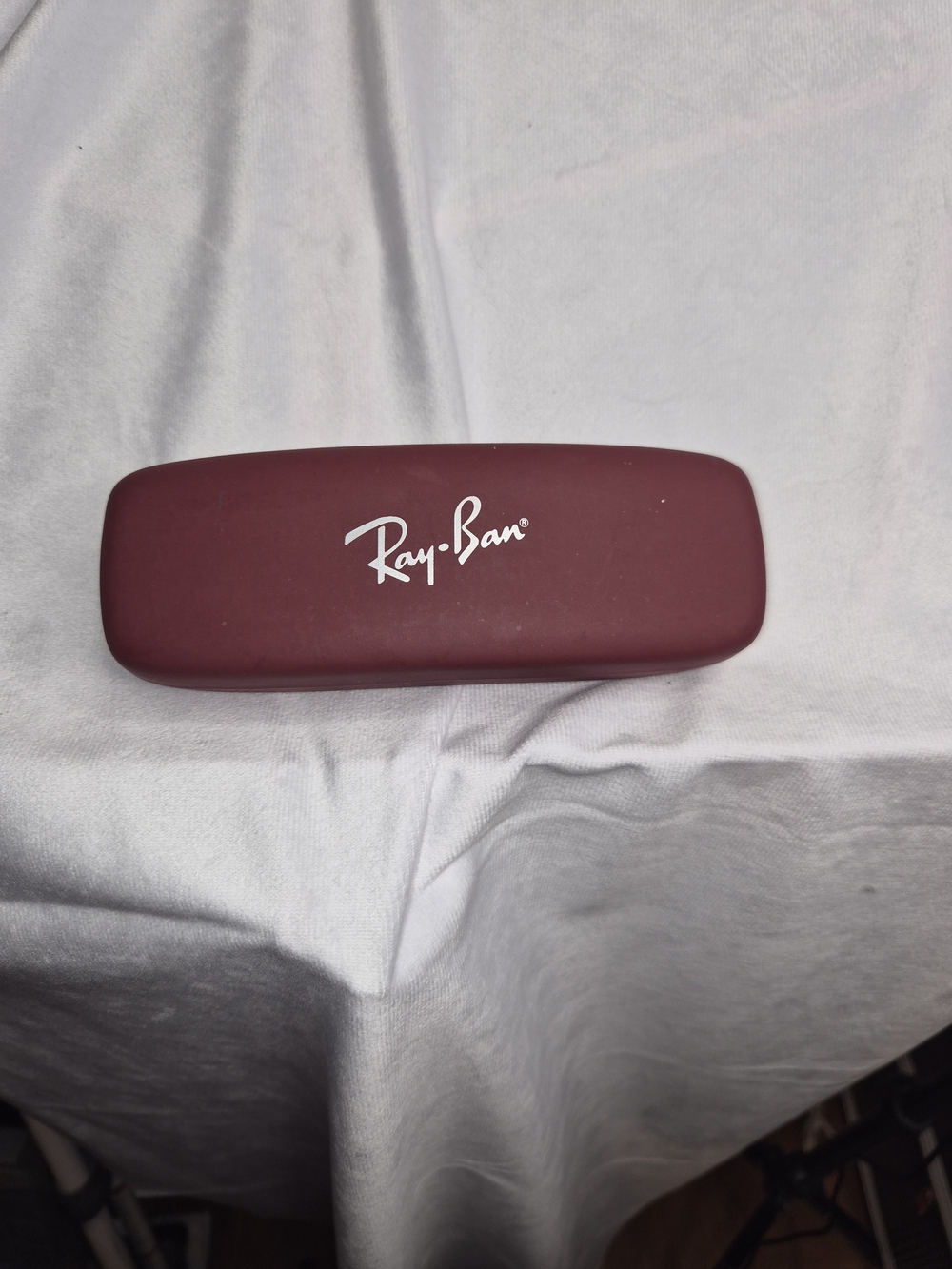 Authentic Ray-Ban Burgundy Hard Eyeglass Sunglasses Case Replacement Protective
